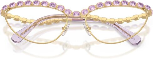 Swarovski SK1030 Prescription Eyewear Frames, Gold/Demo Lens, 59 mm in Saudi Arabia
