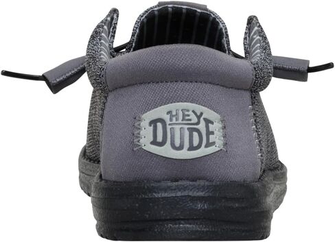 Heydude Wally Stretch Sox Wide Black/White Size 13 ، أحذية رجال ، متسكعون ، مريحون وخفيفون الوزن in Saudi Arabia