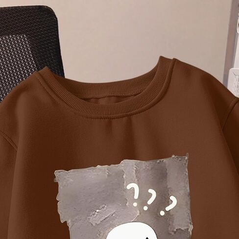 Cute Duck Sweatshirts for Women Silly Goose Graphic Funny Kawaii Sweatshirt Teen Girls Hoodie Pullover Tops in Saudi Arabia