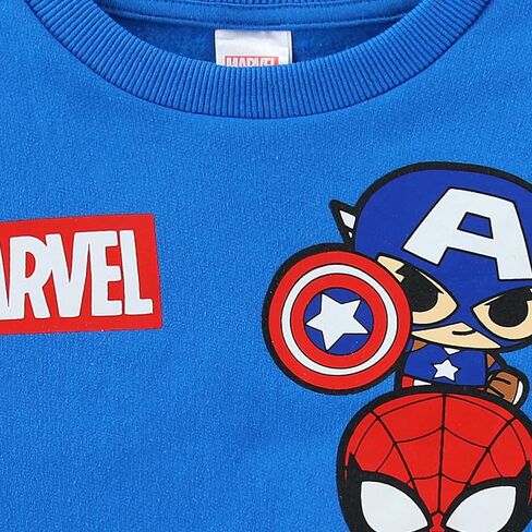 سويت شيرت Marvel Avengers Spider-Man Captain America Iron Man Boys ذو رقبة دائرية للأطفال الصغار والكبار in Saudi Arabia