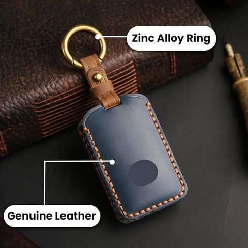 غطاء مفتاح من الجلد الفاخر خالٍ من البراغي من OLLEN، مناسب لمازدا 3 هاتشباك، CX-5، CX-9، CX-12، CX-30، CX-50، MX-5، لمياتا 2019-2025~، واقي حامل المفاتيح، أزرق in Kuwait