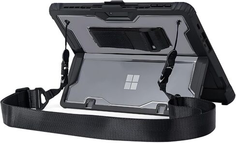 for Microsoft Surface Pro 13inch 12th(2026) Pro11 Pro10 Pro9 Case 2024/2022, Thicken and Rugged Protective Cover, Compatible Keyboard Cover, Including Hand Strap Shoulder,Black in Saudi Arabia