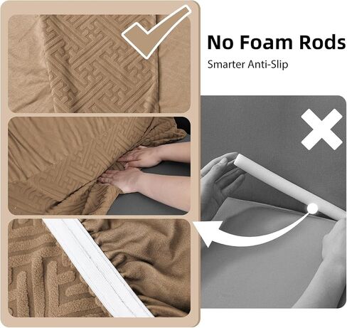 Sectional Couch Covers L Shape Sofa Cover 1 Piece Stretch Corner Couch Covers Non Slip Washable Sofa Slipcovers Soft Fleece Furniture Protector for Dogs Pet（X-Large, Dark Gray） in Kuwait