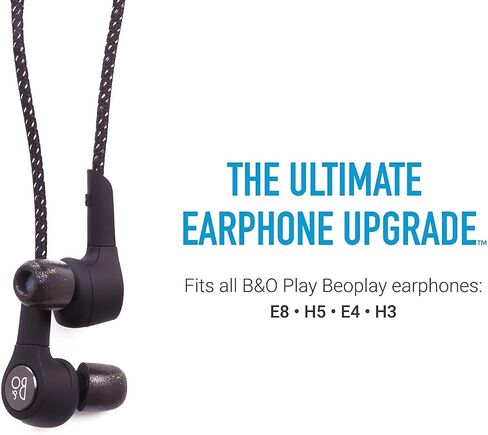 Comply Sport Pro Premium Memory Foam Earbud Tips for B&O Play Beoplay Earphones with Noise Reduction, Sweatguard, and Secure Fit, Black (Small, 3 Pairs) in Kuwait