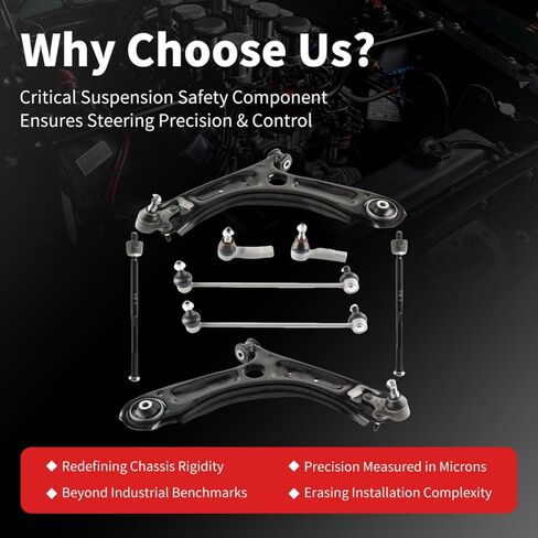 2PCS Front Lower Control Arm and Ball Joint Assembly Compatible with 2011-2018 VOLKSWAGEN Jetta K621949 K621950 in Kuwait