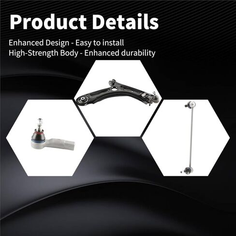 2PCS Front Lower Control Arm and Ball Joint Assembly Compatible with 2011-2018 VOLKSWAGEN Jetta K621949 K621950 in Kuwait