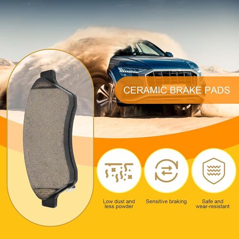 Front Brake Pads for Car Compatible with Toyota Prius Toyota Echo Toyota MR2 Toyota Celica GT and Scion iQ xA xB,Ceramic Brake Pads Automotive Replacement DIY,Smooth Quiet Braking Performance in Kuwait