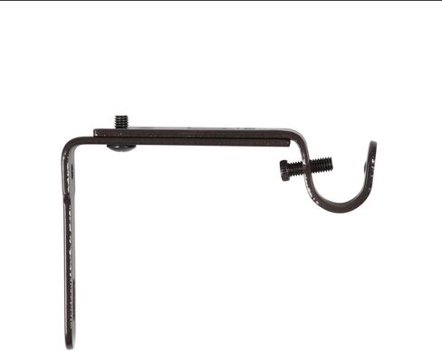 Umbra 244930-038 , Black Adjustable Bracket for Drapery Rod, Single Pack with 2 Piece in Saudi Arabia