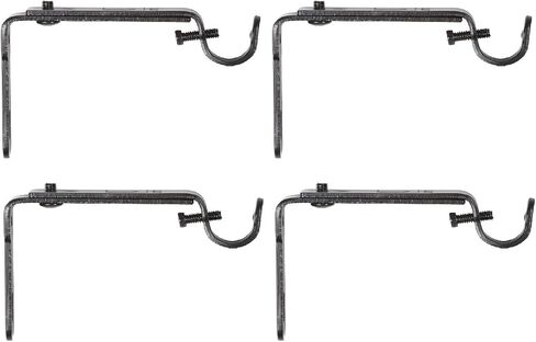 Umbra 244930-038 , Black Adjustable Bracket for Drapery Rod, Single Pack with 2 Piece in Saudi Arabia