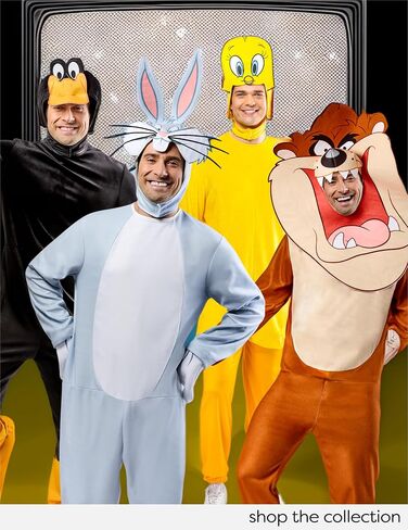 Rubies Unisex Adult Unisex Adult Looney Tunes Tazmanian Devil Costume Jumpsuit and Headpiece in Saudi Arabia