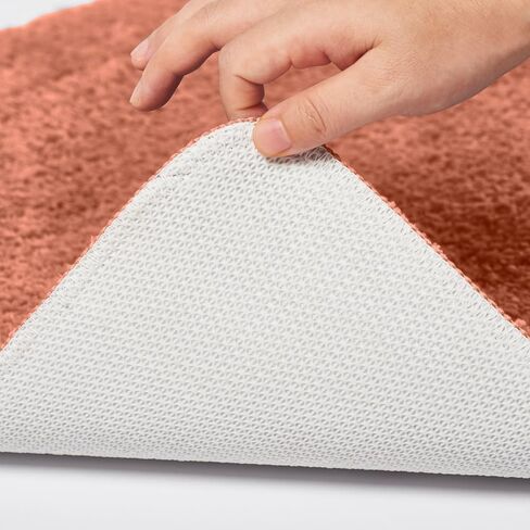 Bath Rugs Set 3 Pieces Bathroom Mat Soft Absorbent Plush Shaggy Soft Floor Non Slip Shower Bath Tub Machine Washable (Spice-ser, 20"x32"/20"x20"/17"x24") in Saudi Arabia