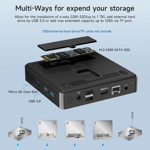 Bmax B5 Pro Mini PC i5-8260U 4-Core 16G DDR4 RAM/512GB NVMe SSD WiFi6 4K/60Hz Triple-Display BT5.2 Gigabit Ethernet Mini DP/Type-C/HDMI Mini Computer in Saudi Arabia