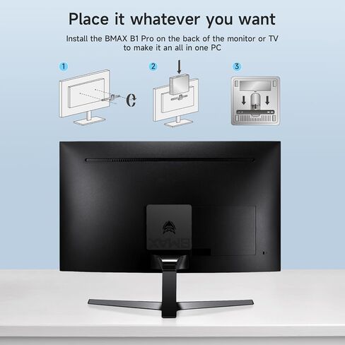 Bmax B5 Pro Mini PC i5-8260U 4-Core 16G DDR4 RAM/512GB NVMe SSD WiFi6 4K/60Hz Triple-Display BT5.2 Gigabit Ethernet Mini DP/Type-C/HDMI Mini Computer in Saudi Arabia