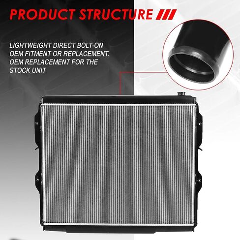Auto Dynasty Radiator Compatible with 00-06 Toyota Tundra 4.7L AT, DPI 2321 Factory Style 2-Rows Cooling Radiator, Aluminum Core in Saudi Arabia