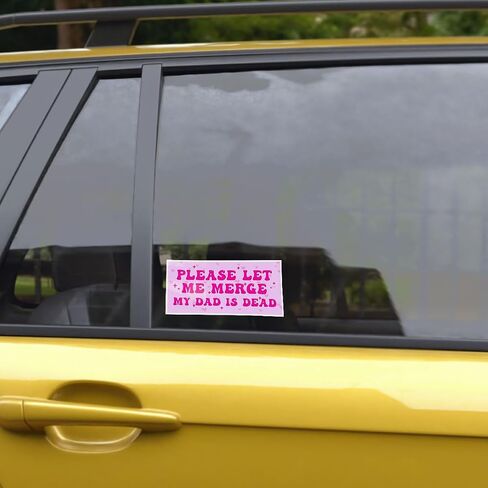 3Pcs Please Let Me Merge My Dad is Dead Sticker Funny Dark Humor Gift for Memorial Please Let Me Merge My Dad is Dead Stickers Weird Car Decal for Laptop Bottle Notebook Toolbox Hard Hat 5" in Saudi Arabia