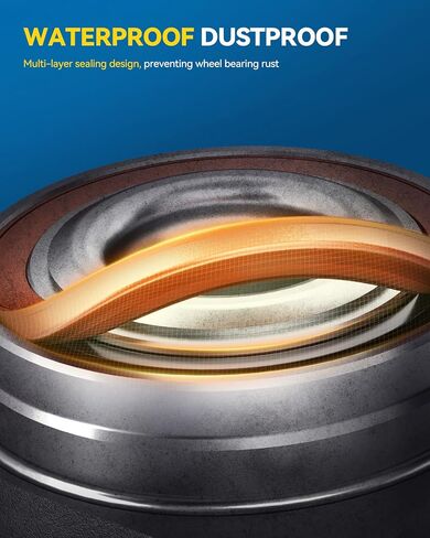 PHILTOP Front 515078 محمل العجلات ومجموعة المحور 5 العروات لـ Explorer 2006-2010، Explorer Sport Trac 2007-2010، Mountaineer 2006-2010 محور محمل العجلات مع ABS 2 قطعة in Kuwait