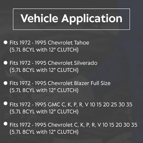 مجموعة القابض EFT Stage 4 مع دولاب الموازنة EFT لسيارة Chevy GMC C وG وK وP وR وV 1500 و2500 و3500 مع محرك 5.7 لتر - قرص سيراميك نحاسي 6 قطع لتعزيز الأداء والمتانة - ضمان العلامة التجارية لمدة 12 شهرًا in Saudi Arabia