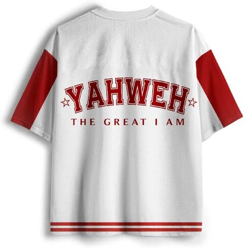 Graphic Tees Summer Novelty Women Men Oversized Flame Christian Jersey in Saudi Arabia