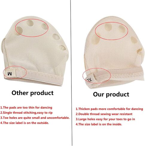 أحذية رقص نصف نعل باليه للرقص الغنائي وسادات للقدم ملابس داخلية للرقص المعاصر للبطن للنساء والفتيات والأطفال in Kuwait