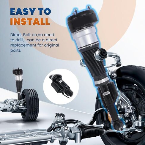 1x Rear Left Air Suspension Strut Spring Shock Absorber Compatible for 4Matic 2005-2012 MERCEDES BENZ W221 S350 S450 S550 CL550 Replaces 2213205513 (Driver Side Only) in Saudi Arabia