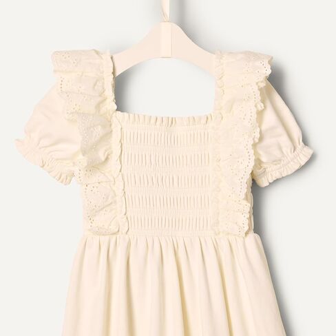 Amazon Essentials x Sofia Grainge Toddlers and Baby Girls' Embroidered Knit Dress in Kuwait