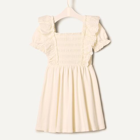 Amazon Essentials x Sofia Grainge Toddlers and Baby Girls' Embroidered Knit Dress in Kuwait