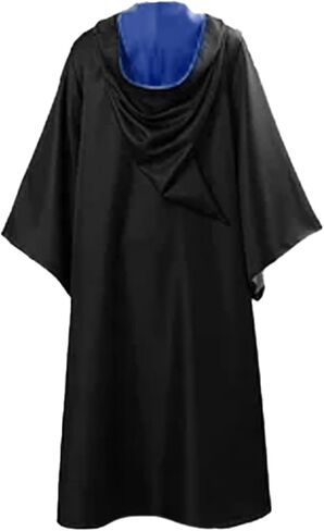 Wizard Costume Cosplay Set, Wizard Cloak Robe for Adults Teens, Wizarding Halloween Costume Accessories for Party in Kuwait