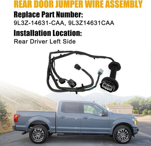 حزام أسلاك توصيل الباب الجانبي للسائق الخلفي 9L3Z-14631-CAA متوافق مع 2009-2014 F150 Crew Cab، إصلاح أسلاك الباب in Saudi Arabia