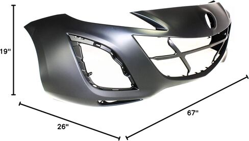 Garage-Pro Front Bumper Cover Compatible with 2010-2011 Mazda 3 Primed 2.5L (2.0L/2.3L 11-11) in Saudi Arabia