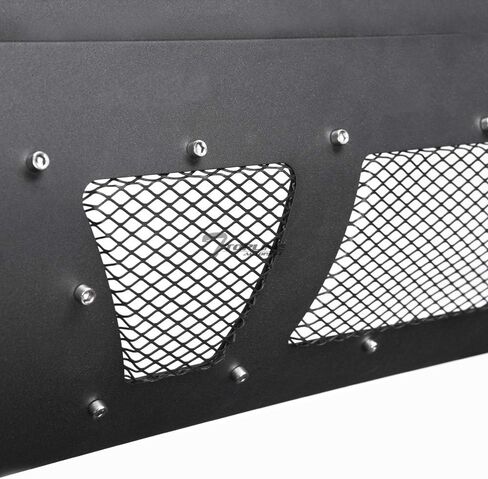 7422441453499 Compatible with 2019-2021 Chevy Silverado GMC Sierra 1500/2022 LTD Limited Matte Black Studded Mesh Style Bull Bar Guard with Skid Plate in Saudi Arabia