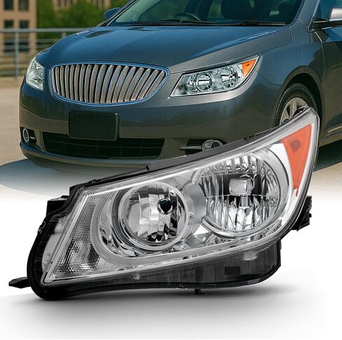 AKKON-For 2010-2013 Buick LaCrosse المصباح الأمامي للسائق الأيسر + زوج Rlight الجانبي للركاب استبدال المصابيح الأمامية in Saudi Arabia