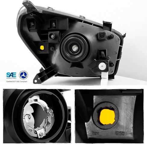 AKKON - For 2001-2003 Toyota RAV4 Clear Headlights Head Lamps Driver and Passenger Side Replacement Pair in Kuwait