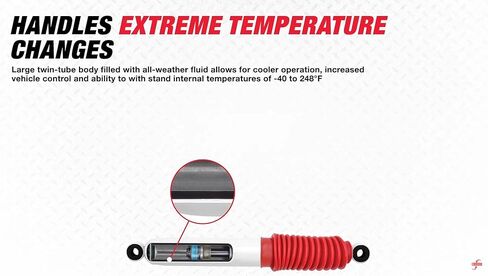 Rancho RS5000X Series Pair of Rear Suspension Shock Absorbers for 1995-2004 Toyota Tacoma Extended Cab 4WD | Improves Handling and Performance, Reduces Fade, Built to Last | RS55180 RS55226 in Saudi Arabia