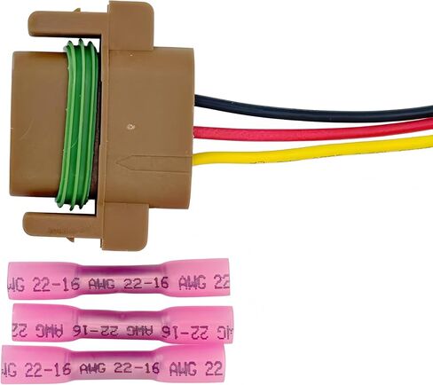 Rear Tail/Turn Signal Lamp Connector Pigtail, Compatible with Dodge Ram 1500 2007–2008 & Ram 2500/3500 2007–2009, 3-Wire Sealed Rear lamp Harness Plug in Saudi Arabia