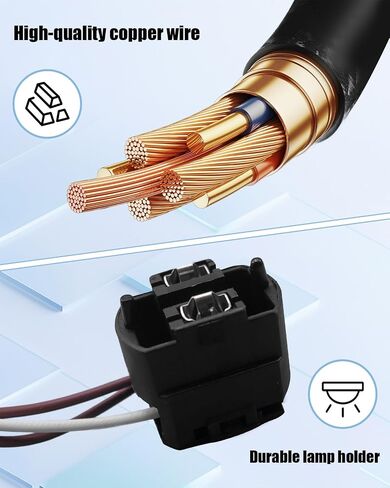 Headlight Connector Harness Wire Fit for Mercedes-Benz E430 E320 W210 1999 2000 2001 2002 Replace 2108203761, Wire Harness Repair Kit in Saudi Arabia