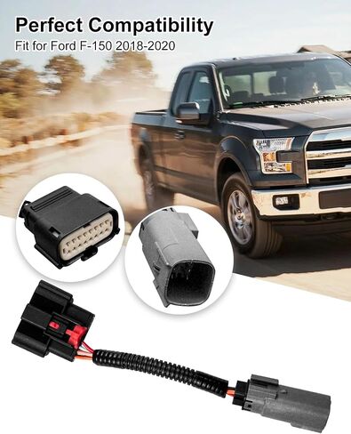 2 Pcs Tail Light Conversion Harness Fit for Ford F-150 Trucks 2018-2020, LED Taillight Conversion Adaptor Wiring Connector in Saudi Arabia