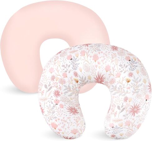 Nursing Pillow Cover 2 Pack, Breastfeeding Pillow Cover for Baby Girls Boys, Soft Stretchy Nursing Pillowcase for Infant Newborn, Removable Slipcover for Nursing Pillows Dinosaur(Only Cover) in Saudi Arabia