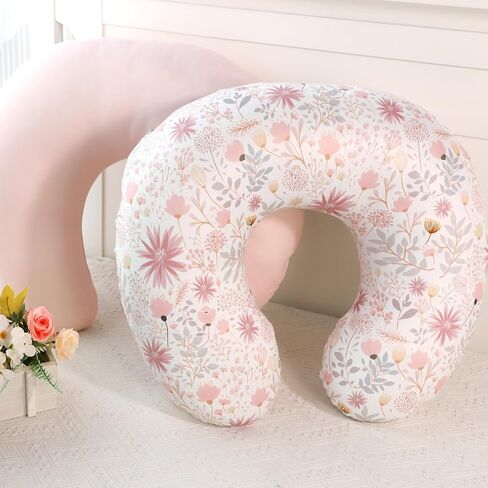 Nursing Pillow Cover 2 Pack, Breastfeeding Pillow Cover for Baby Girls Boys, Soft Stretchy Nursing Pillowcase for Infant Newborn, Removable Slipcover for Nursing Pillows Dinosaur(Only Cover) in Saudi Arabia