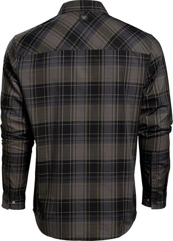 Vortex Men's Trail Call Tech Flannel Shirts - Mechanical Stretch, Moisture Wicking, Underarm Gusset in Saudi Arabia