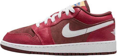 AIR JORDAN 1 LOW SE (GS) 'DARK PONY/WHITE-VARSITY RED-COCONUT MILK' BY NIKE in Saudi Arabia