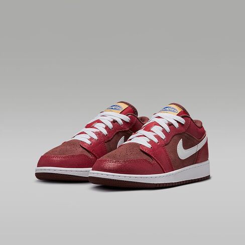 AIR JORDAN 1 LOW SE (GS) 'DARK PONY/WHITE-VARSITY RED-COCONUT MILK' BY NIKE in Saudi Arabia