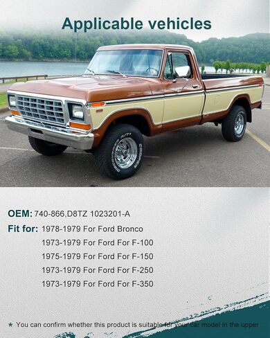 FINDAUTO Power Window Regulator Front Left Driver Side fit for 1978-1979 for Ford Bronco 740-866 Window Regulator Assembly Without Motor in Saudi Arabia