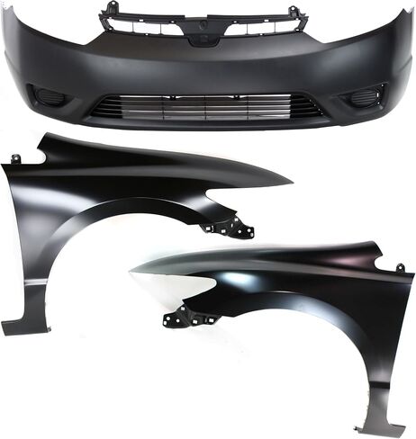 Garage-Pro Front Bumper Cover Kit Compatible With Honda Civic 2006-2008, Coupe in Saudi Arabia