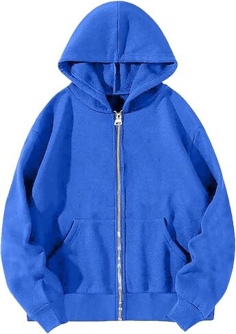 Zip Up Hoodie Women, 2025 Oversized Sweatshirt Long Sleeve Light Jackets Lightweight Y2K Cute Hoodies Winter Clothing in Saudi Arabia