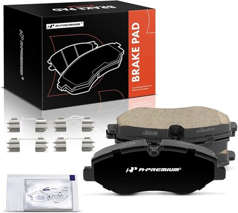 A-Premium Front Ceramic Disc Brake Pads Set Compatible with Mercedes Benz Sprinter 2500 2010-2018, Metris 2016-2020 & Dodge Sprinter 2500 & Freightliner Sprinter 2500 & Volkswagen Crafter Van, 4 Pcs in Saudi Arabia