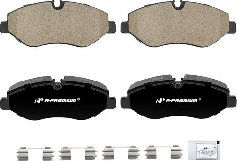 A-Premium Front Ceramic Disc Brake Pads Set Compatible with Mercedes Benz Sprinter 2500 2010-2018, Metris 2016-2020 & Dodge Sprinter 2500 & Freightliner Sprinter 2500 & Volkswagen Crafter Van, 4 Pcs in Saudi Arabia