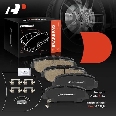 A-Premium Front Ceramic Disc Brake Pads Set Compatible with Honda Civic 2017-2020, Accord 2016-2017 & Acura RDX 2013-2018, ILX 2016-2022, RLX 2014-2020, 4 Pcs in Saudi Arabia