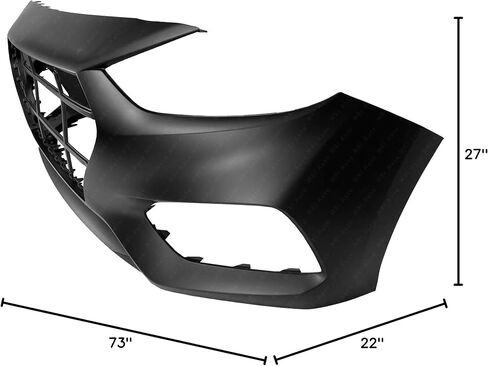 BUMPERS THAT DELIVER - Painted To Match, Front Bumper Cover Fascia for 2018-2022 Hyundai Accent 18-22, HY1000224 in Saudi Arabia