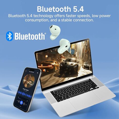 Edifier X1 Lite True Wireless Earbuds, Bluetooth 5.4 Earphones with 26 Hours Playtime Single Mic AI for Clear Calls, IP54 Sweat Resistant Low Latency Headphones Supports Fast Charging (White) in Kuwait