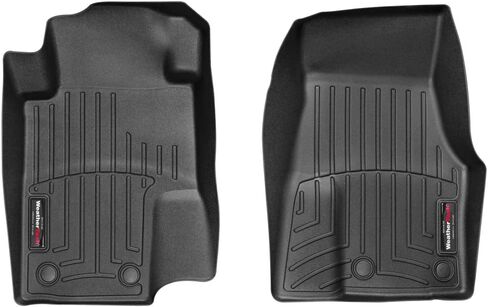 WeatherTech Custom Fit FloorLiners for Ford Mustang - 1st Row (444681), Black in Saudi Arabia